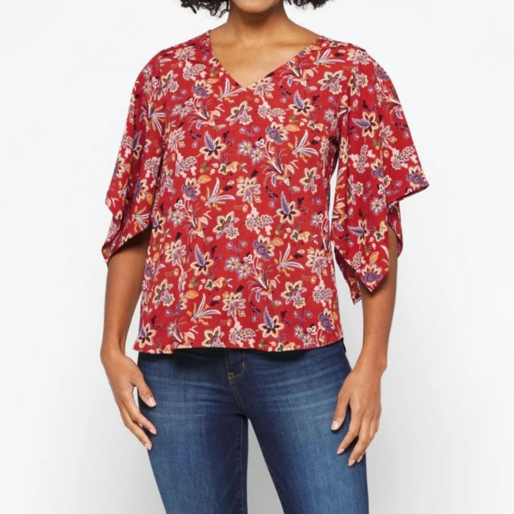 NWOT Flutter Sleeve Blouse ($25 or 2/$30!)